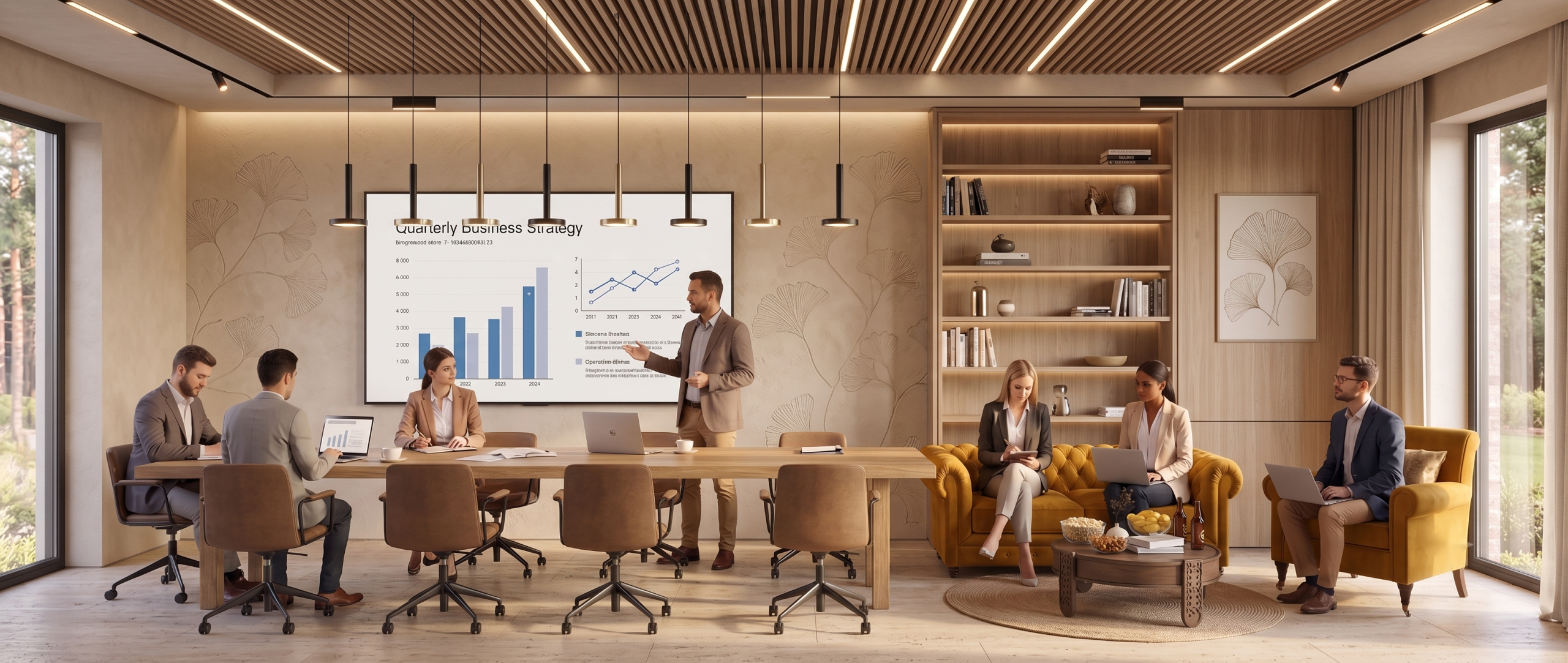 Strefa co-working i spotkania biznesowe
